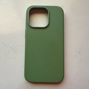 Green Silicone iPhone 14 Pro Case